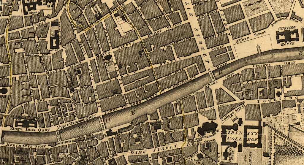 1797 Map of Dublin